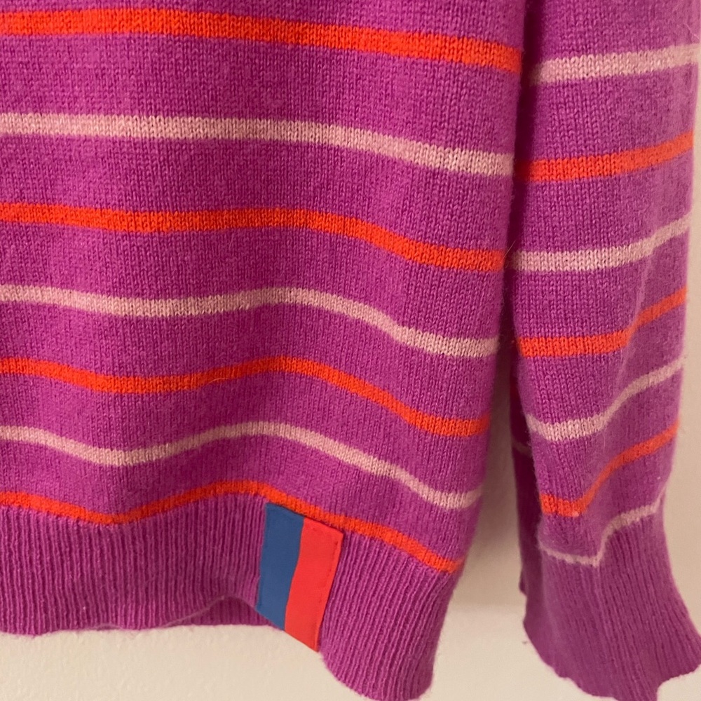 KULE Cashmere Striped Crewneck Sweater - Picture 4 of 5